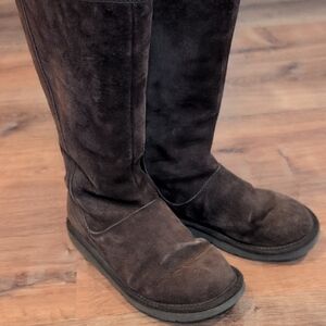 UGG Women's Dark Brown Suede Boots
